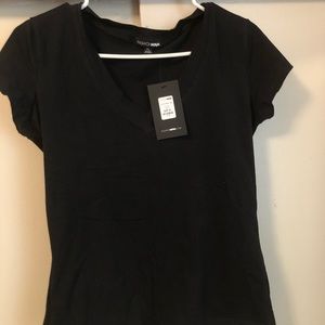 Black v-neck